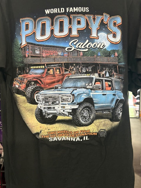 T-SHIRT-BRONCO VS JEEP-BLACK