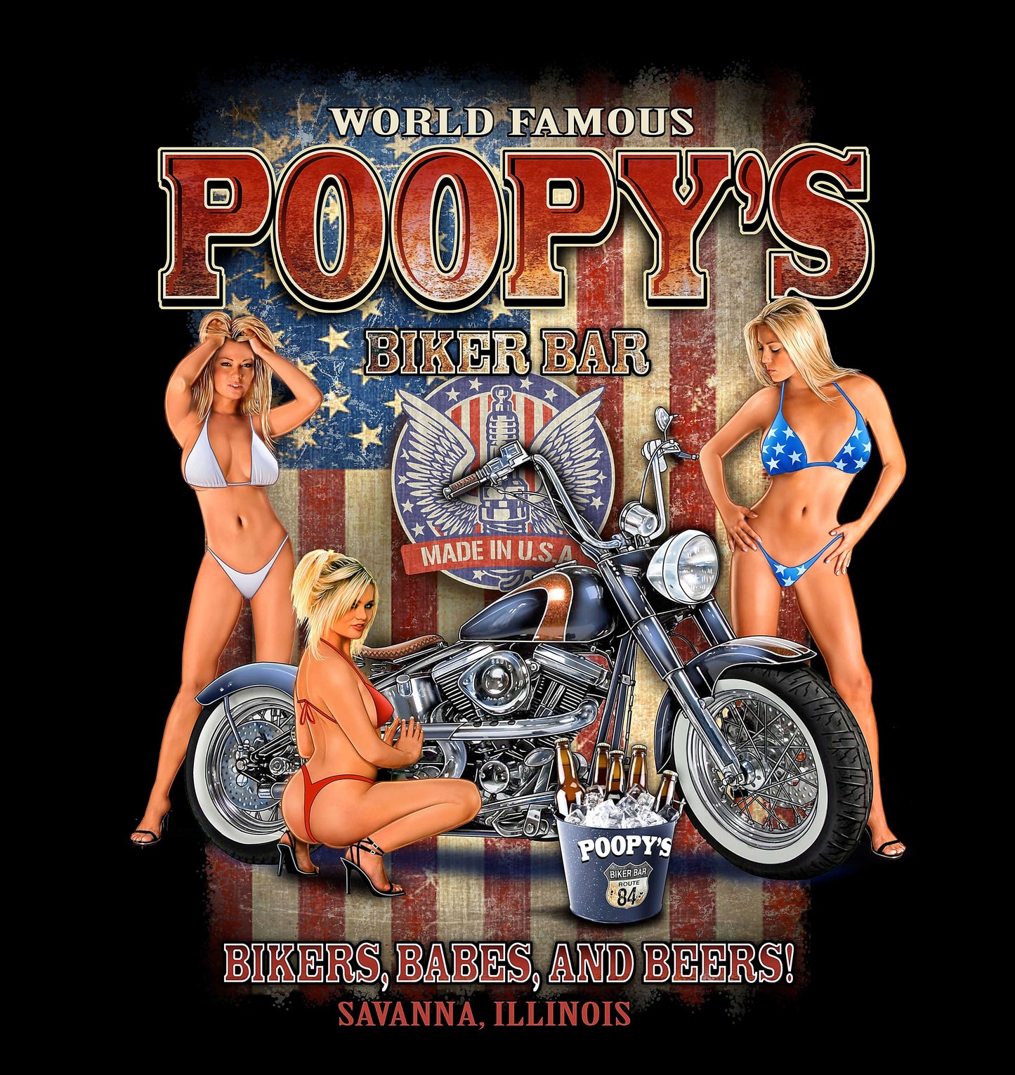 T-SHIRT-BIKERS BABES BEER-24