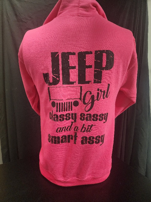 HOODIE-JEEP GIRL-PINK