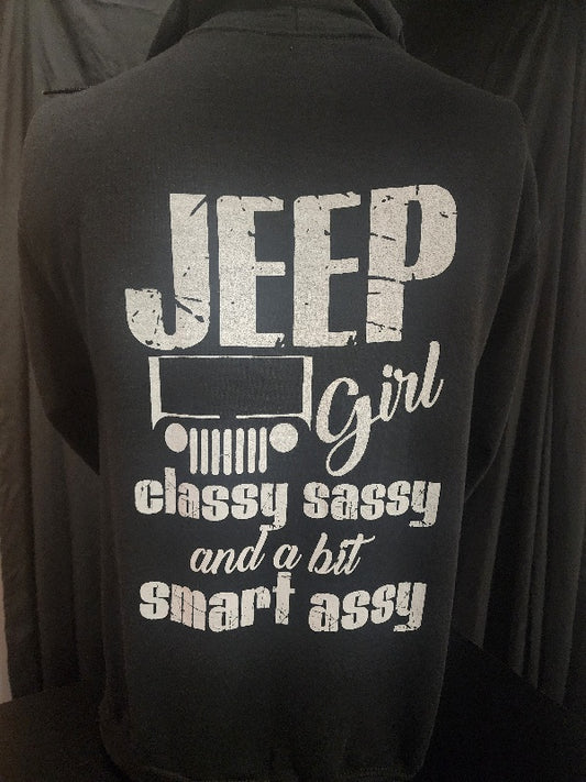 HOODIE-JEEP GIRL-BLACK