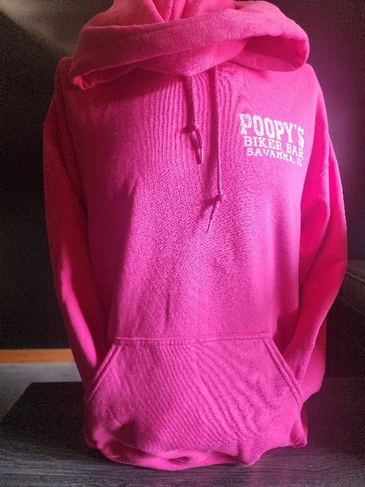 HOODIE-CIRCLE LOGO-HOT PINK