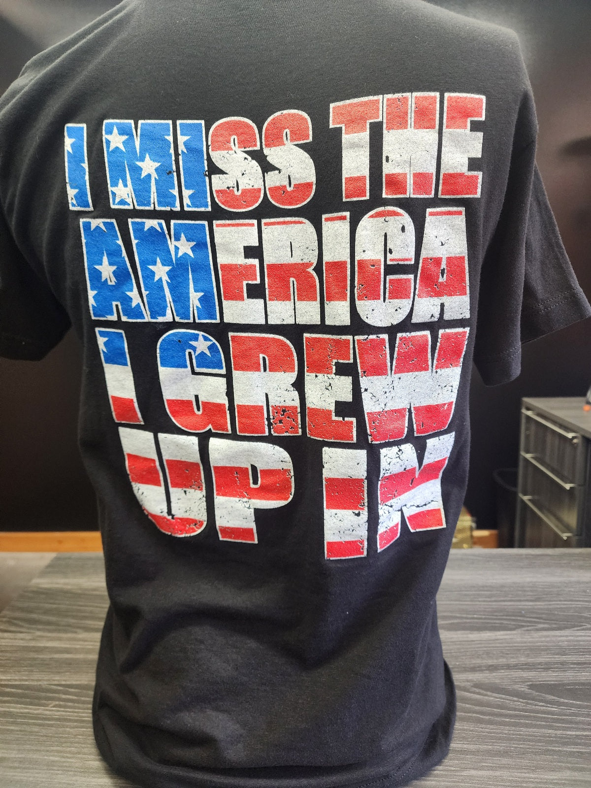 T-SHIRT-MY AMERICA-BLACK