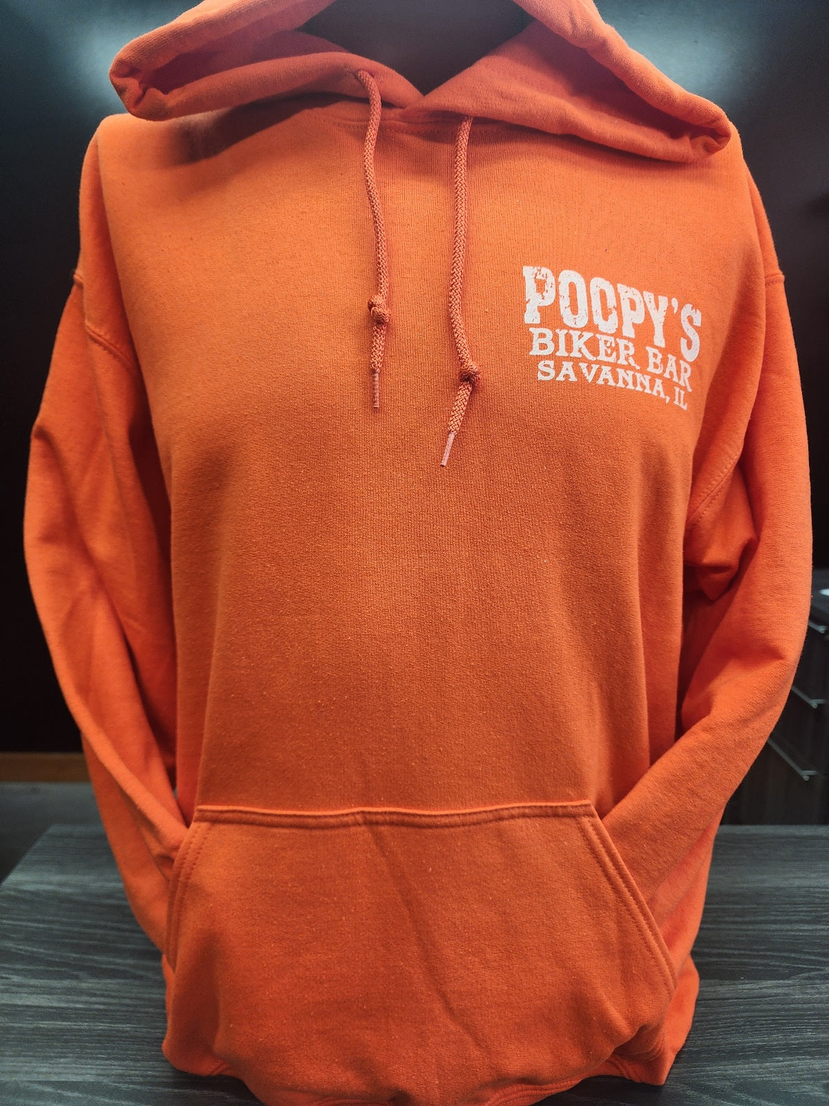 HOODIE-CIRCLE LOGO-ORANGE