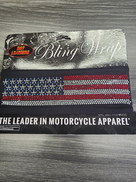 BLING WRAP-AMERICAN FLAG-BLACK