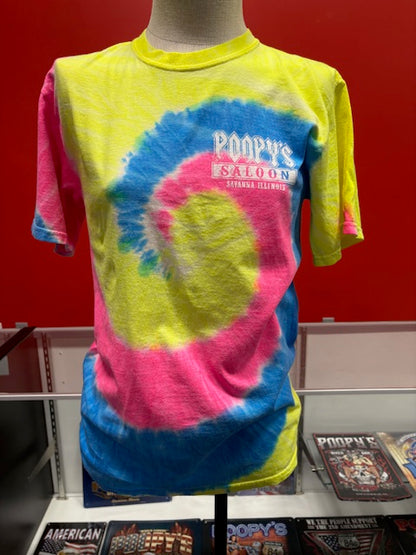 T-SHIRT-POOPYS-TIE-DYE-CLEARANCE!!!!!