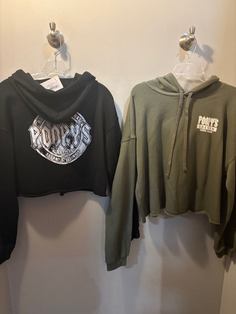 POOPYS-WOMEN'S CROPPED HOODIE