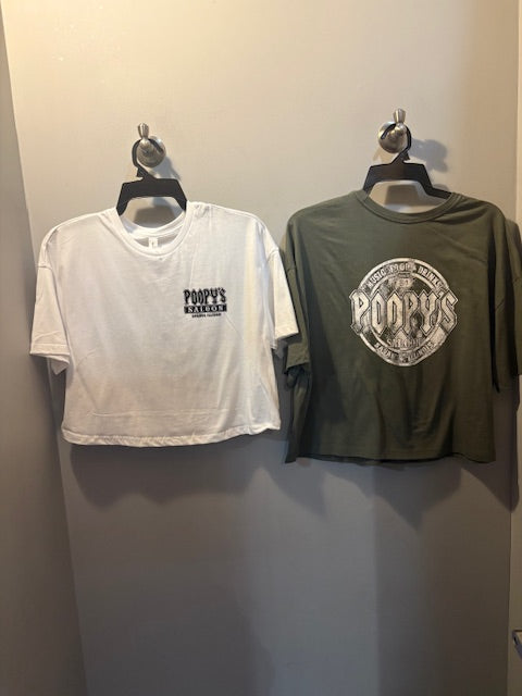 POOPYS-WOMEN'S CROPPED TEE