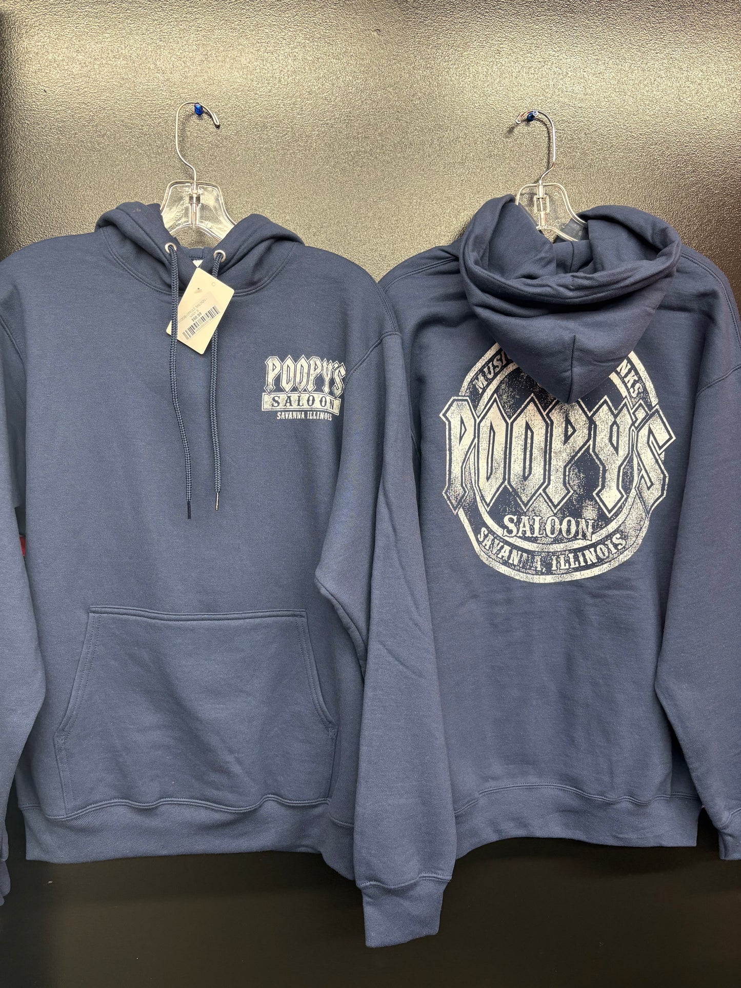 HOODIE-CIRCLE SALOON-NAVY BLUE