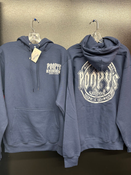 HOODIE-CIRCLE SALOON-NAVY BLUE