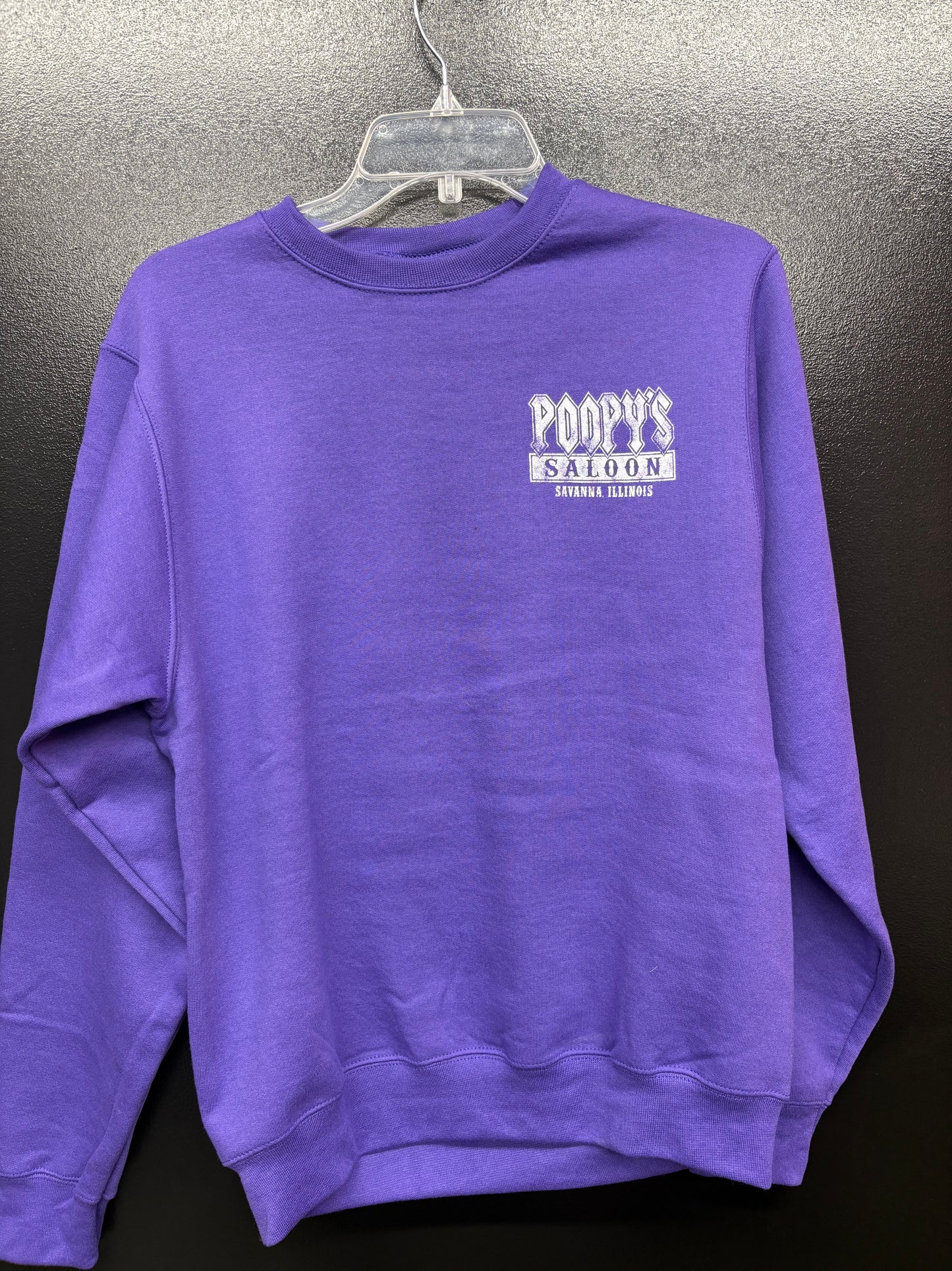 CREW NECK-POOPYS-RECTANGLE SALOON-PURPLE