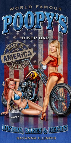 TOWEL-BIKERS-BABES-BEER