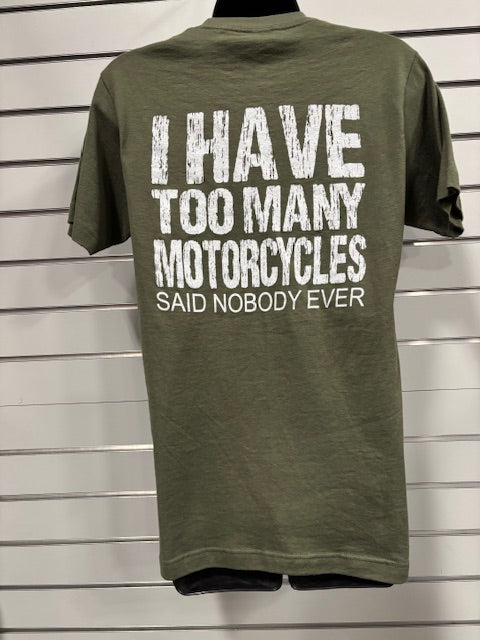 T-SHIRT-2 MANY MOTORCYCLE-GR