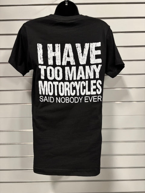 T-SHIRT-2 MANY MOTORCYCLES-B